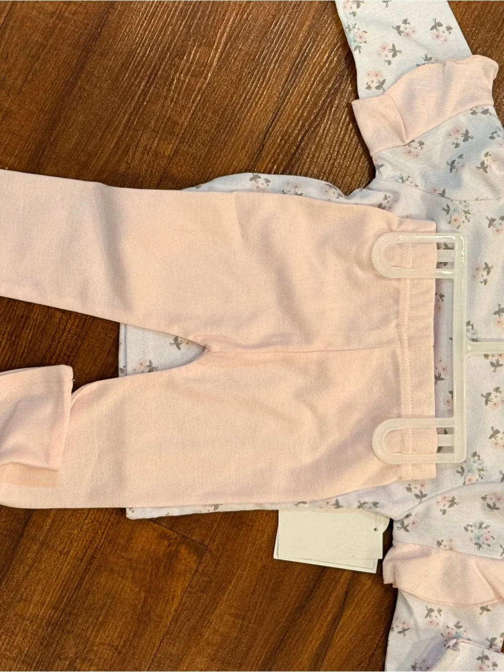 Shabby Chic - Baby Floral Headband Set and Matching Pink Outfit